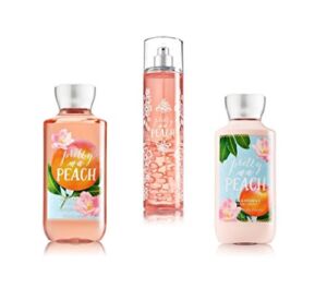 Bath & Body Works ~ Signature Collection ~ Pretty as a Peach~ Shower Gel ~ Fine Fragrance Mist & Body Lotion ~ Trio Gift Set