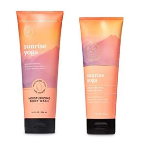 Aromatherapy – Sunrise Yoga – Gift Set – Body Cream and Moisturizing Body Wash – Full Size -2020