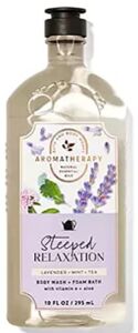 Bath & Body Works Aromatherapy Lavender + Mint + Tea Body Wash & Foam Bath, 10 fl oz (Lavender + Mint + Tea)