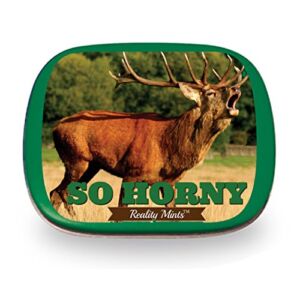 Gears Out So Horny Mints Weird Gags for Friends Deer Easter Basket for Adults Stocking Stuffers Novelties for Guys Wintergreen Breath Mints Funny Hunting Bachelor Naughty Stag Party Favors