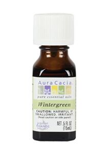 Aura Cacia Wintergreen, Essential Oil, 1/2 Oz. Bottle