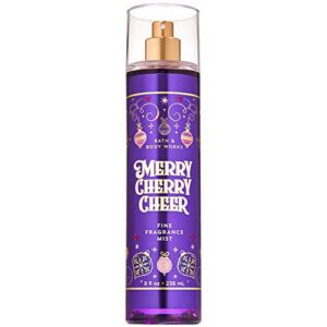 Bath and Body Works MERRY CHERRY CHEER Fine Fragrance Mist 8 Fluid Ounce (2019 Edition)