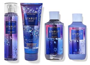 Bath & Body Works STARLIT NIGHT Deluxe Gift Set – Fragrance Mist – Body Cream – Body Lotion – Shower Gel – Full Size