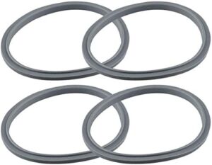 Seal Ring Gaskets Replacement with Lip, Pack of 4, Seal Gasket Replacement for Bullet Blender, Gasket O-Ring Replacement for 900 Series, Compatible with Nutribullet