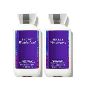 Bath and Body Works Secret Wonderland Super Smooth Body Lotion Sets Gift For Women 8 Oz -2 Pack (Secret Wonderland)