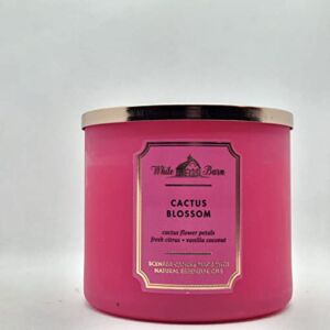 Bath & Body Works, White Barn 3-Wick Candle w/Essential Oils – 14.5 oz – New Core Scents! (Cactus Blossom)
