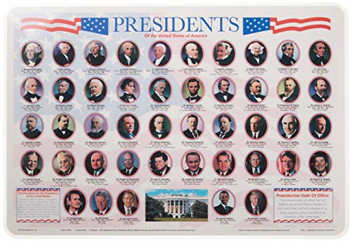 Painless Learning Presidents Placemat | The Storepaperoomates Retail Market - Fast Affordable Shopping