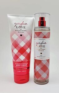 Bath & Body Works – Gingham Love – 2 pc Bundle – Fine Fragrance Mist and Ultimate Hydration Body Cream – 2022