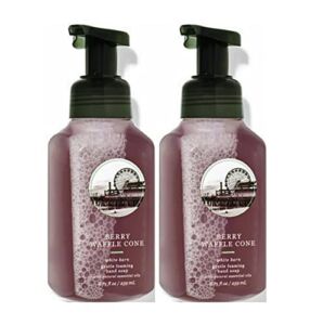 Bath & Body Works Berry Waffle Cone Gentle Foaming Hand Soap 8.75 Ounce 2-Pack (Berry Waffle Cone)