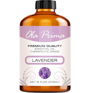 Ola Prima Oils 16oz – Lavender Essential Oil – 16 Fluid Ounces