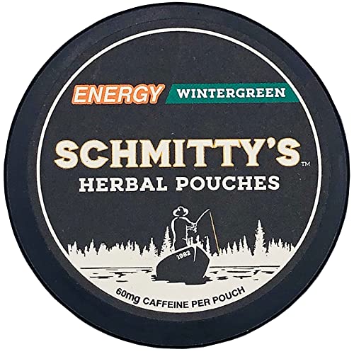 Schmitty’s Herbal Snuff Energy Pouches – Wintergreen – Nicotine-Free and Tobacco-Free – 1 Can | The Storepaperoomates Retail Market - Fast Affordable Shopping