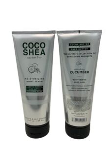 Bath and Body Works Coco Shea Coconut Moisturizing Body Wash 10 oz (Cucumber)