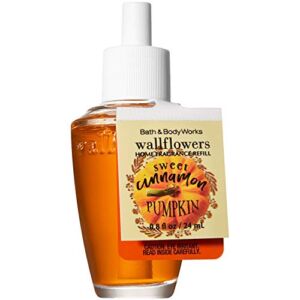 Bath and Body Works Sweet Cinnamon Pumpkin Wallflowers Home Fragrance Refill 0.8 Fluid Ounce