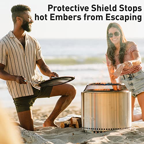 Solo Stove Bonfire Big Yard Bundle 2.0 | Incl. Bonfire Smokeless Fire Pit with Stand, Shield, Shelter, Portable for Wood Burning, Removable Ash Pan, Stainless Steel, H: 16.75in x Dia: 19.5in, 28.25lbs | The Storepaperoomates Retail Market - Fast Affordable Shopping