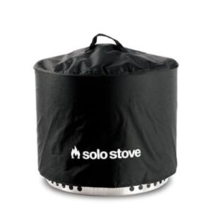Solo Stove Bonfire Shelter Protective Fire Pit Cover for Round Fire Pits Waterproof Cover Great Fire Pit Accessories for Camping and Outdoors, Black