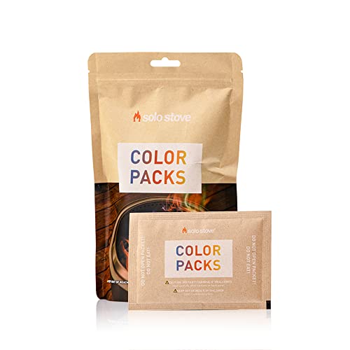 Solo Stove Color Pack 10 Color Changing Fire Packets, Adds Magic Fire Colorful Flames to Your Fire Pit & 4 Potential Fire Color – Blue, Green, Purple, and Yellow – Firepit Accessory for Outside Pits | The Storepaperoomates Retail Market - Fast Affordable Shopping