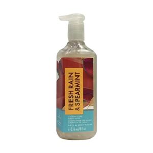 Bath & Body Works Fresh Rain & Spearmint Cleansing Gel Hand Soap 8 oz. (Fresh Rain & Spearmint)