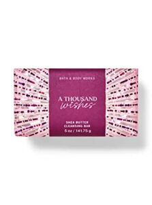 Bath and Body Works A Thousand Wishes Shea Butter Cleansing Bar Soap 4.2 oz (A Thousand Wishes)