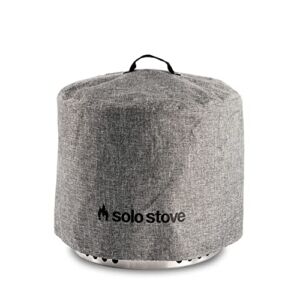 Solo Stove Bonfire Shelter Protective Fire Pit Cover for Round Fire Pits Waterproof Cover Great Fire Pit Accessories for Camping and Outdoors, Grey