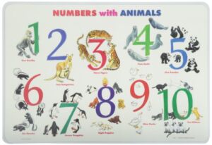 Painless Learning Numbers with Animals Placemat