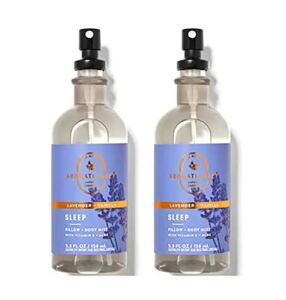 Bath & Body Works Aromatherapy Lavender Vanilla Stress Relief Pillow Mist, 5.3 Fl Oz, 2-Pack (Lavender Vanilla)