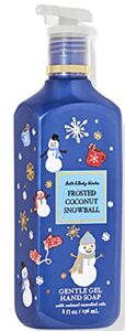 Bath & Body Works Frosted Coconut Snowball Cleansing Gel Hand Soap 8 oz. (Frosted Coconut Snowball)