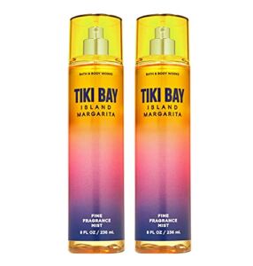 Bath and Body Works Tiki Bay Island Margarita Fine Fragrance Mists Pack Of 2 8 oz. Bottles (Tiki Bay Island Margarita)
