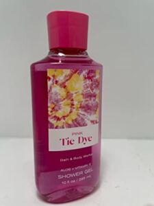 Bath and Body Works Pink Tie Dye Gel Body Wash 10 Ounce Full Size Retired Scent