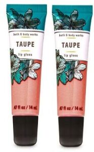 Bath and Body Works 2 Pack Taupe Lip Gloss .47 Oz.
