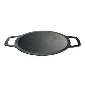 Solo Stove Large Cast Iron Wok Top, Stir Fry Pan, Cooktop for Bonfire and Yukon fire pit, Fireplace accessory, Cooking surface: 18″, Depth: 2.5″, Weight: 12.5 lbs