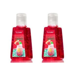 Bath & Body Works TWO (2) Watermelon Lemonade Pocketbacs – Bath & Body Works Antibacterial Hand Sanitizer Gel