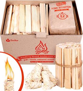 Kindling Wood ocote Sticks 300 pc + 12pc Natural fire Starters