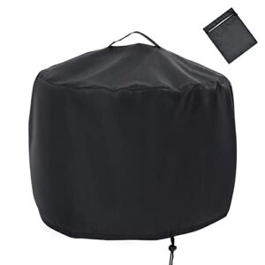 Rilime Fire Pit Cover Round 20″ D x 14.5″ H,Waterproof Solo Stove Bonfire Cover with Handles & Drawstring for Outdoor Garden