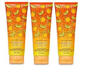 Bath and Body Works Sun Washed Citrus Value Pack – Lot of 3 Ultra Shea Body Cream Full Size