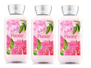 Bath and Body Works PEONY Value Pack Gift Set Lot of 3 Body lotion – Full Size