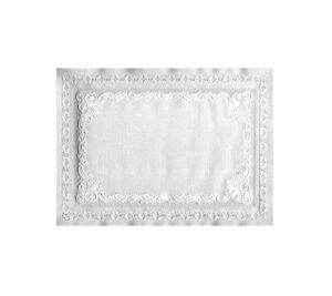 Hoffmaster 601SE1014 14″ Length x 10″ Width, White Classic Embossed Straight Edge Placemat (Case of 1,000)