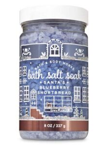 Bath and Body Works Santa’s Blueberry SHORTBREAD Bath Salt Soak – Full Size