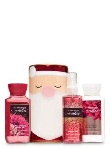 Bath and Body Works A THOUSAND WISHES Santa Capsule Gift Set – Body lotion – Fragrance Mist and Shower Gel – Travel Size