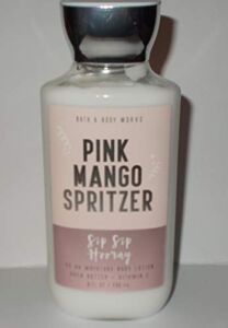 Bath and Body Works Pink Mango Spritzer – Sip Sip Hooray – 8 oz Body Lotion (Iced Mango, Cranberry, Pomegranate, Fir Balsam)