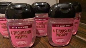 Bath and Body Works Pocketbac Hand Sanitizers A Thousand Wishes 5 Pack bundle. 1 Oz