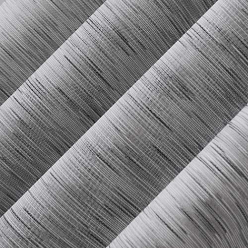Sun Zero Kendrick 2-pack Woven Strié Thermal Extreme Total Blackout Grommet Curtain Panel Pair, 50″ x 96″, Gray | The Storepaperoomates Retail Market - Fast Affordable Shopping