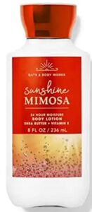 Bath and Body Works Sunshine Mimosa Super Smooth Body Lotion Sets Gift For Women 8 Oz (Sunshine Mimosa)
