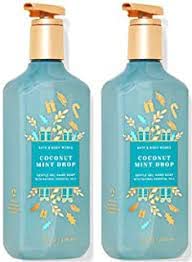 Bath & Body Works Coconut Mint Drop Deep Cleansing Hand Soap 2 Pack 8 oz. (Coconut Mint Drop)