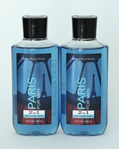 Bath and Body Works Paris For Men Gift Set of 2 10 oz. 2 in 1 Hair and Body Wash