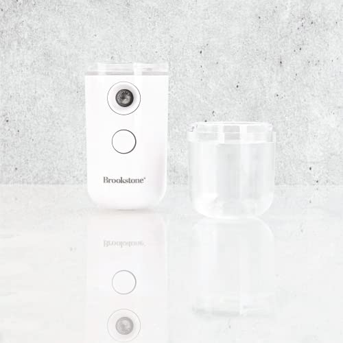Brookstone Portable Nano Facial Mister | Compact Facial Mister Spray Bottle with 30ml Distilled Water Tank for One Touch Hydrating Face Mist | USB Rechargeable Facial Mist Spray | The Storepaperoomates Retail Market - Fast Affordable Shopping