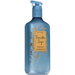 Bath and Body Works VANILLA SAGE Creamy Luxe Hand Soap 8 Fluid Ounce (2019 Limited Edition)