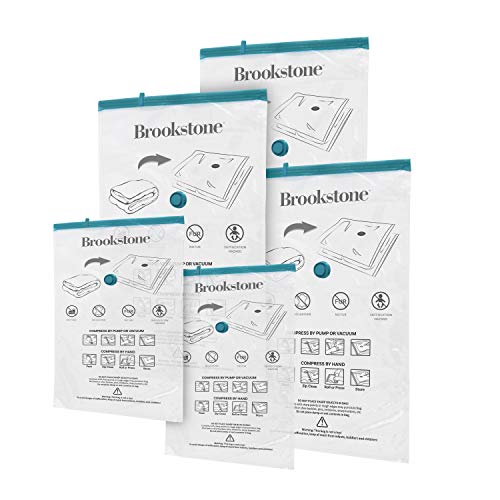 Brookstone BKH1410 Vacuum Bags, 5pc Combo Set/Clear | The Storepaperoomates Retail Market - Fast Affordable Shopping