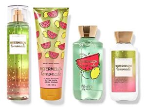 Bath & Body Works WATERMELON LEMONADE Deluxe Gift Set – Fragrance Mist – Body Cream – Body Lotion – Shower Gel – Full Size