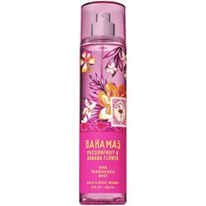 Bath and Body Works BAHAMAS – PINK PASSIONFRUIT & BANANA FLOWER Fine Fragrance Mist 8 Fluid Ounce (2019 Edition)