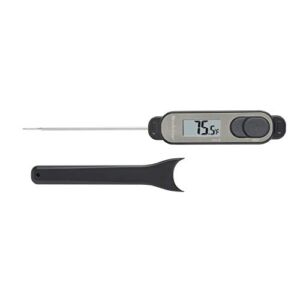 Brookstone Waterproof Precision Digital Food Thermometer, Ultra-Fast Response, Black
